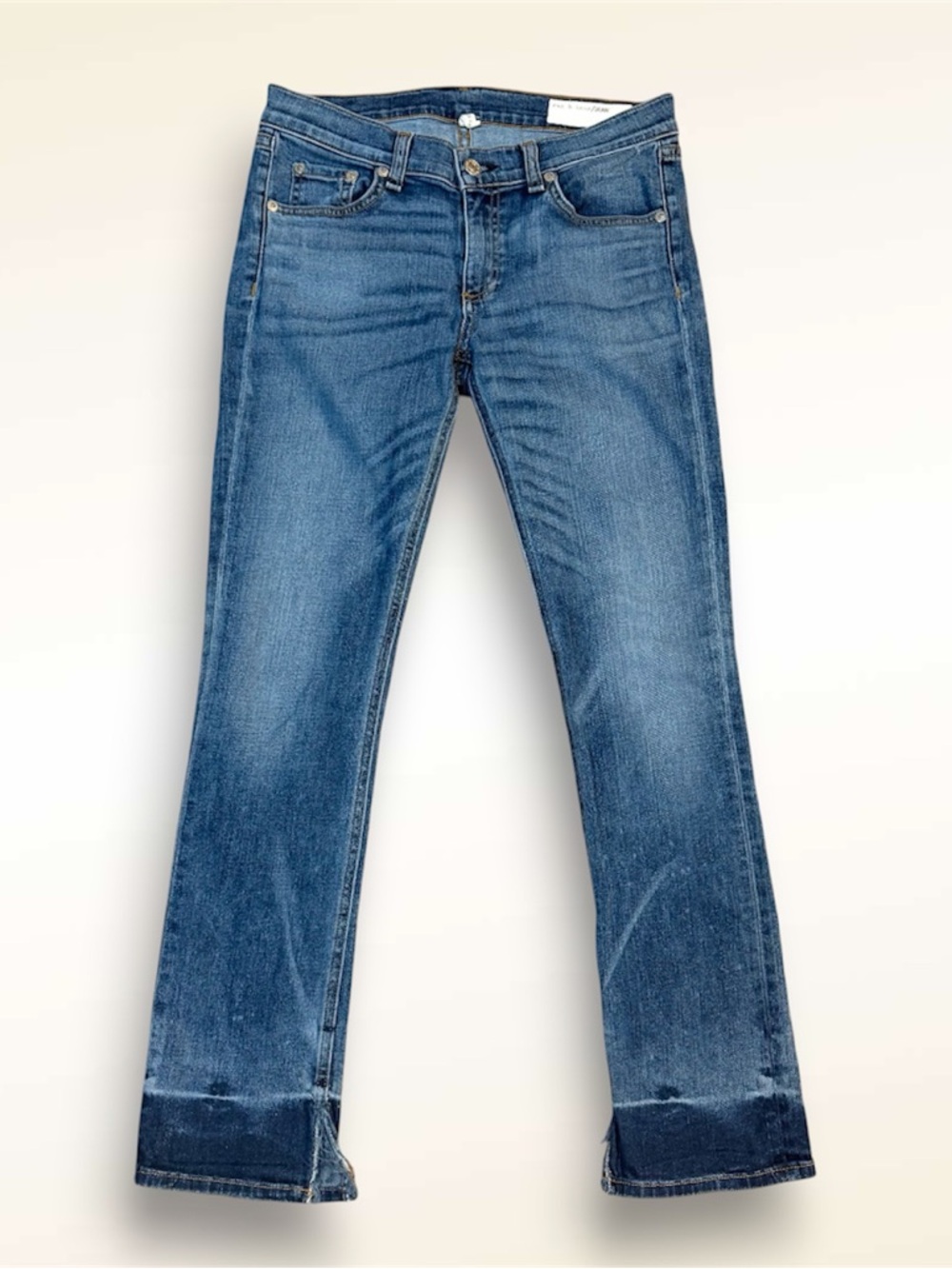 Rag & Bone Crop Jean Light Wash Made in USA Size 27
